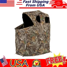 Tent Chair Blind Concealed W/ Carrying Case Foldable 1 Person Outdoor Hunting Us