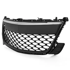 For Mazda CX-7 2010-2012 2011 Front Bumper Lower Grille Black w/Chrome Grill