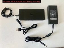 Dell WD19TBS Thunderbolt Docking Station with 180w adapter. 90 day Warranty.