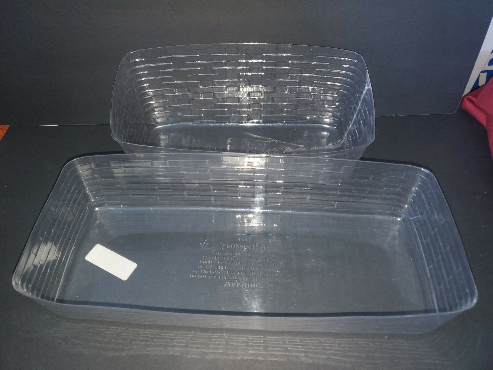 2 Longaberger Household Caddy Basket Tool Carrier and Vanity Baskets