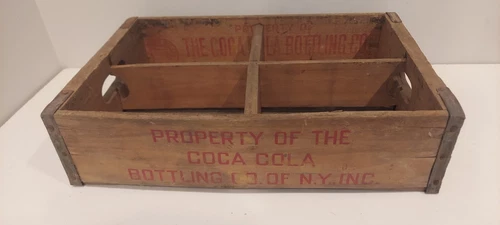 Vintage Coca-Cola Wood Crate Property Of Coca Cola Bottling Co New York