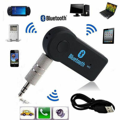 Wireless Bluetooth Receiver To 3.5mm AUX Audio Stereo Music Home Car Adapter US