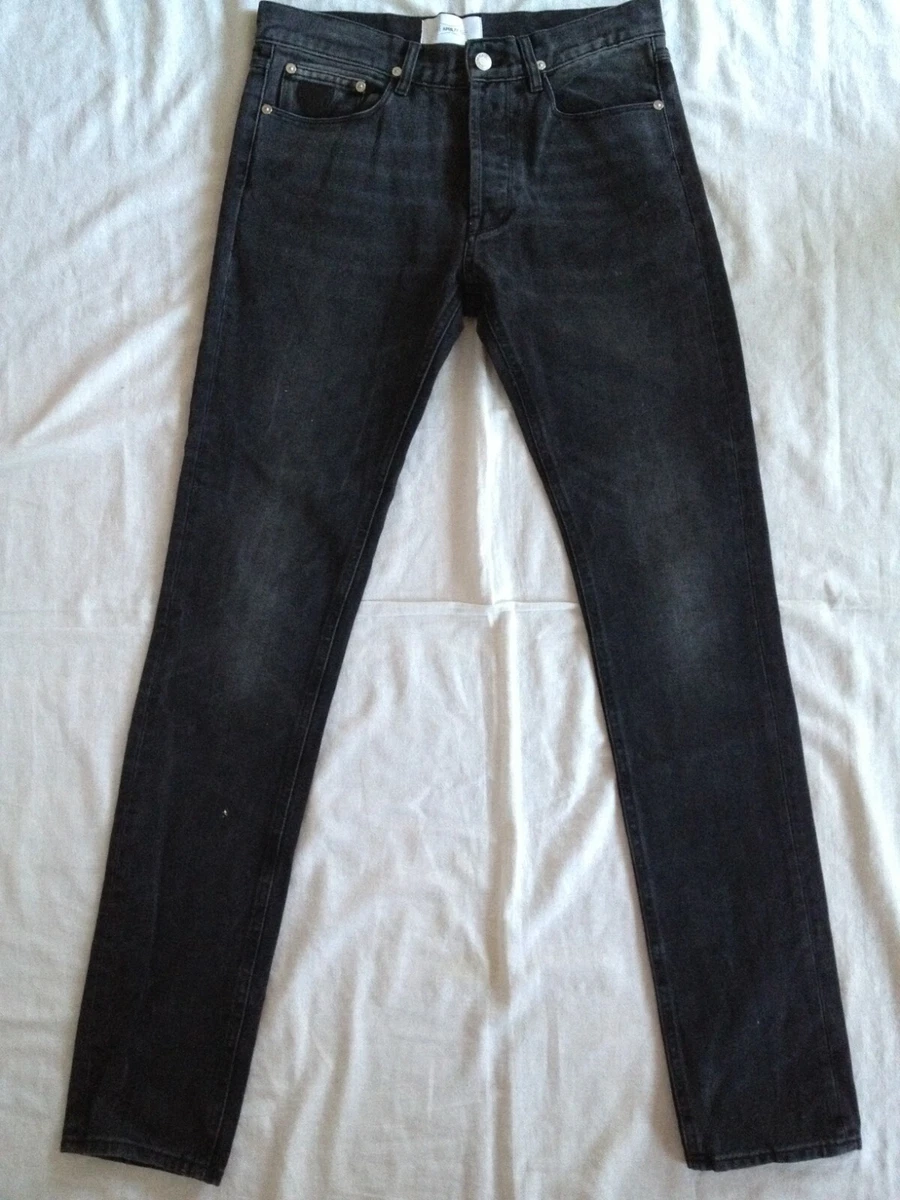 APRIL 77 FRANCE BLACK JEANS DICTATOR SLIM STRAIGHT 28 x 34