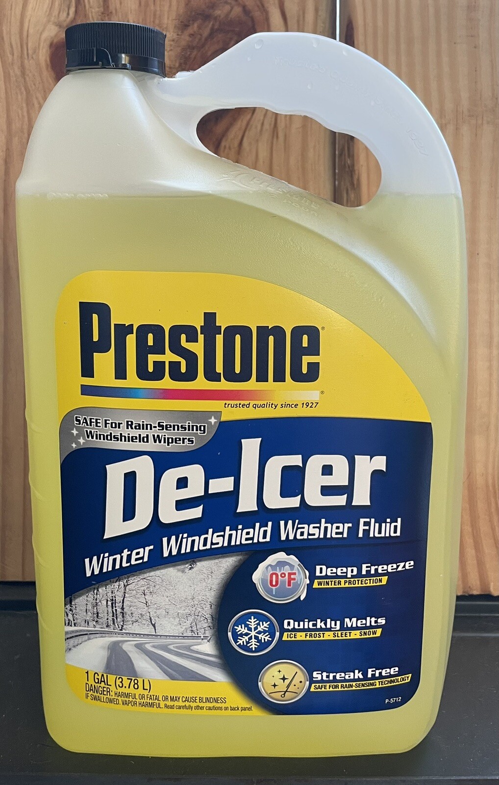 Prestone DeIcer Winter Windshield Washer Fluid 1 Gallon Deep Freeze 0