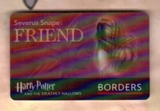 BORDERS Harry Potter, Severus Snape ( 2007 ) Lenticular Gift Card ( $0  )