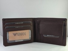 Las mejores ofertas en ARMANI carteras de cuero para hombres