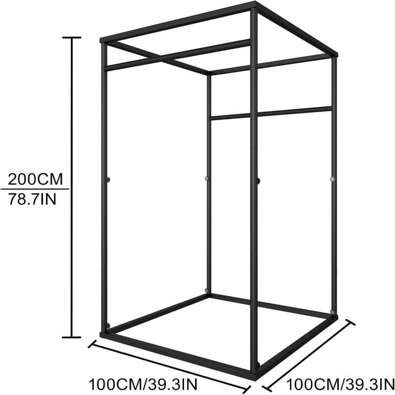 Clothing Store Fitting Room Movable Square Changing Room Temporary Locker Room - image 3 of 4