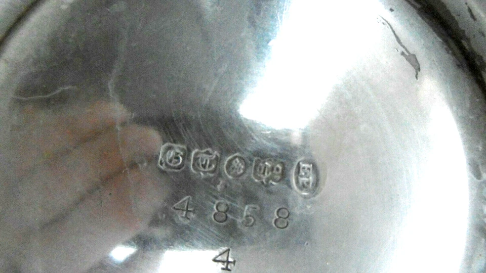 Teiera E Bricco Zucchero IN Metallo Argento (Inglese?) - Immagine 4 di 4