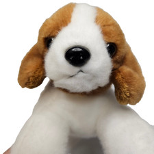 Aurora World Beagle Puppy Dog Plush Tri Colored Toy Stuffed Animal 10" Realistic