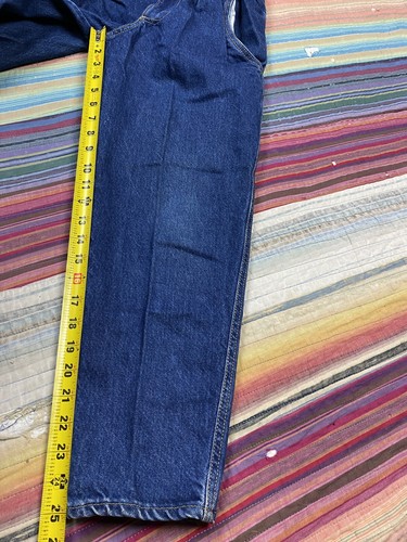 Vintage 90s Children's Silver Unicorn Blue Denim Jeans Size 12 Actual 22x25 - Picture 5 of 9