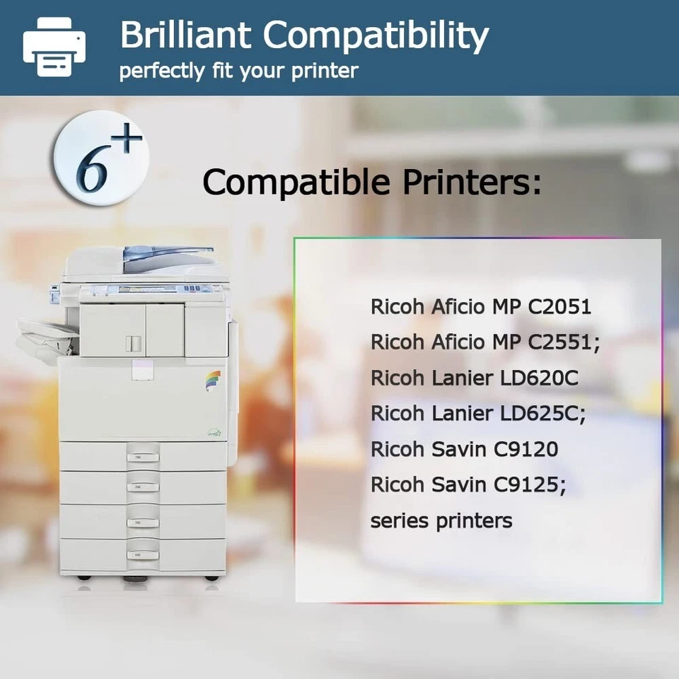 ** NEW Ricoh Aficio Toner Cartridges | C2551 | 841586, 841503 etc. | 4-Pack  ** - Image 2 of 4