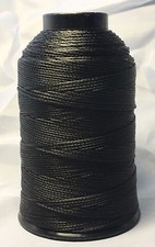 Braided Poly Thread Black Size 277 Bonded 1/4lb for leather, upholstery and more