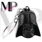 Star Wars Keychain Movie Collectible Split Ring Car Gift Black PVC DARTH VADER