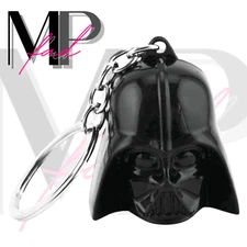 Star Wars Keychain Movie Collectible Split Ring Car Gift Black PVC DARTH VADER