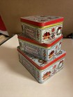 Three Nesting Christmas Tins Vintage — photo 4