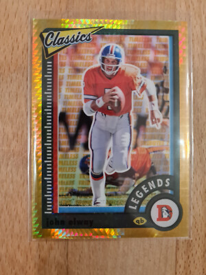 2022 Panini Classics Legends Timeless Tributes Gold John Elway #105, 24/99