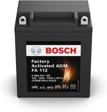 BATTERIA YB12AL-A2 SIGILLATA BOSCH FA112 APRILIA Leonardo ST 300 2004-2005