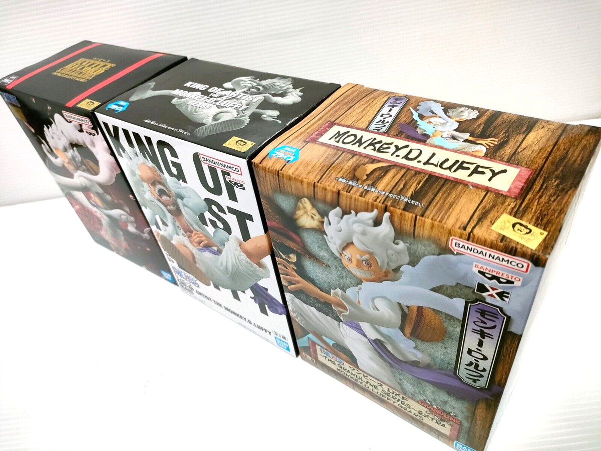 One Piece The Monkey D Luffy Figure Set of 3 Gear5 NIKA 2023