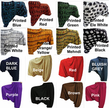 10 PC LOT INDIAN ALIBABA GYPSY HIPPIE BAGGY YOGA TROUSERS RAYON HAREM PANTS