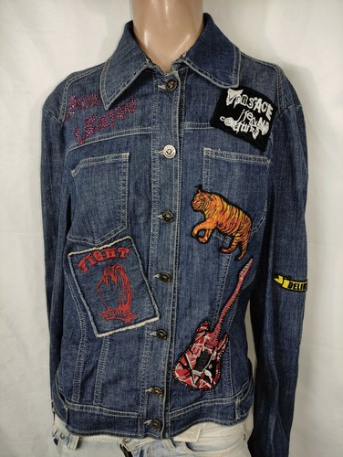 GIANNI VERSACE JEANS COUTURE WOMEN JACKET SIZE L MADE ITALY GIUBBINO DONNA  U285 | eBay