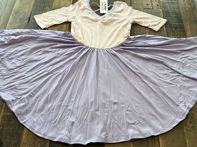 Dot Dot Smile size 7 girls color block pink and purple Ballerina twirl dress new