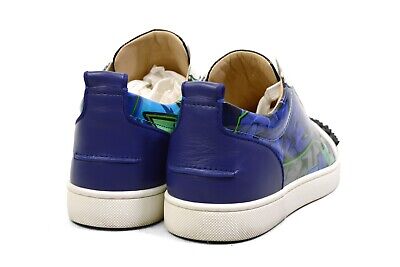 Christian LOUBOUTIN JUNIOR Spikes Graffiti low top sneakers Christian LOUBOUTIN JUNIOR Spikes Graffiti low top sneakers