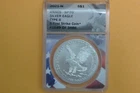 2021-W Burnished $1 American Silver Eagle, T-2, ANACS SP70 First Strike