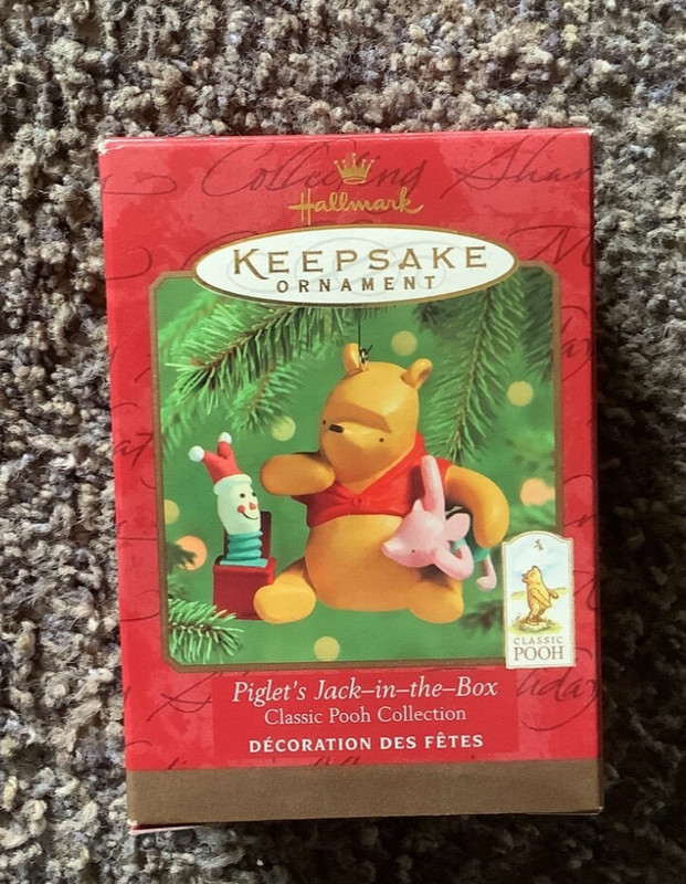 Hallmark Ornament Disney Piglet's Jack in the Box Clasisc Pooh 2000-D1