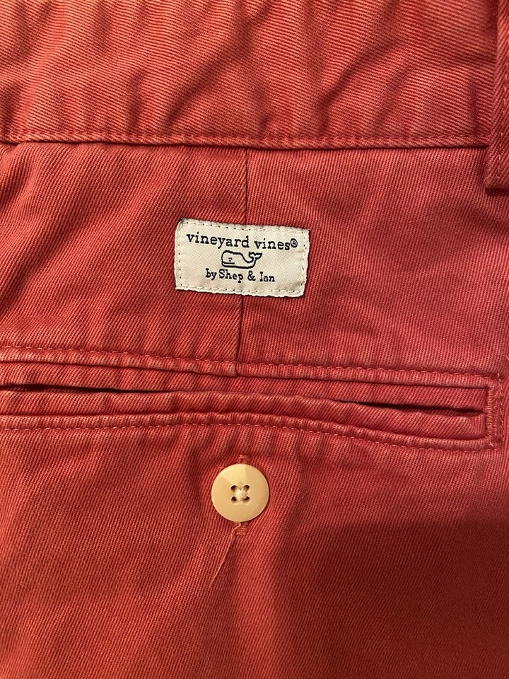 Vineyard vines pants mens 32x32 pink khaki chinos straight country club