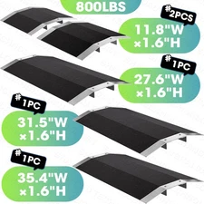 Wheelchair Ramp Black Aluminum ramp Black Transition Threshold ramp 800 Pounds