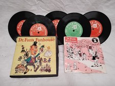 Dr. Funs Funhouse 5 X 45 Rpm Box Set Columbia Record Club M3k 1003 1965 Dr. Funs Funhouse 5 X 45 Rpm Box Set Columbia Record Club M3k 1003 1965
