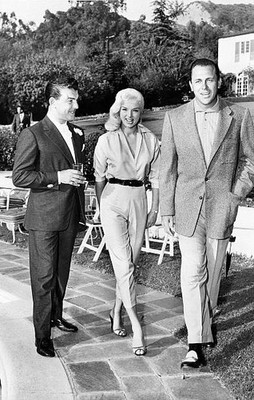 Beverly Hills California Diana Dors her husband and Howard Keel 1956 Photo