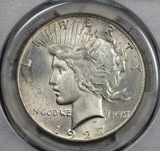 1927-P Peace Dollar PCGS MS65 Gem Better Date! #EVL8