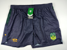 Australian Kangaroos Rugby League Training/Gym Shorts Size 2XL XXL - New Grey