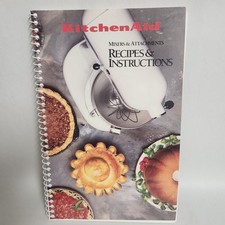 KITCHENAID Mixers & Attachments INSTRUCTIONS recipes cookbook spiral book