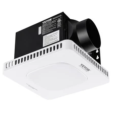 VEVOR 80 CFM Bathroom Exhaust Fan 1.5sones Bath Fan Low Noise with Light