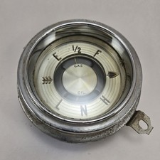 Vtg 1950 - 1953 Buick Gas Oil Gauge Silvertone Untested Selling As Is Vtg 1950 - 1953 Buick Gas Oil Gauge Silvertone Untested Selling As Is