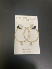 14k Gold Filled 1  Hoop Earrings NEW Org 25