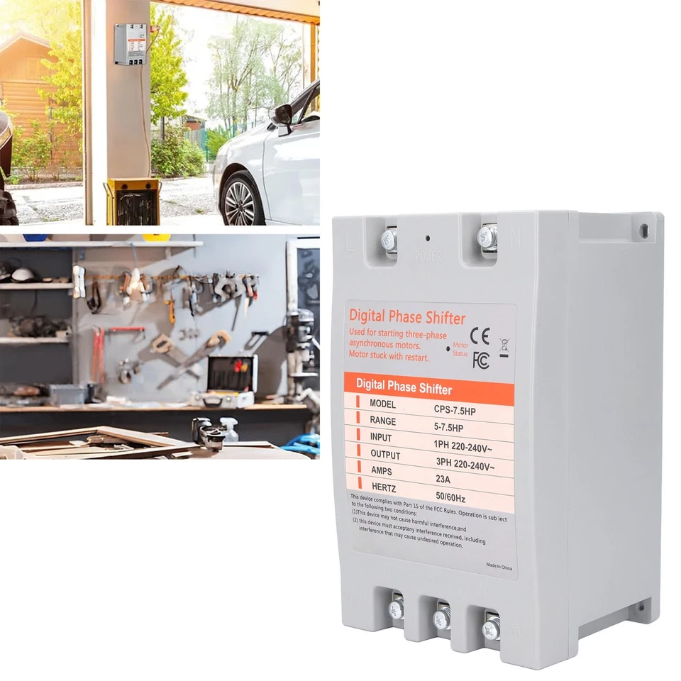 220-240v Single Phase To 3 Phase Converter 7.5 HP Digital Phase Converter BST - Image 3 of 4