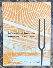 1950's H. H. Robertson Co. Pittsburgh Q-Deck Roofing Acoustical Data Brochure