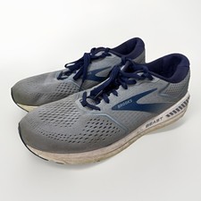 Brooks Beast 20 Running Shoes Mens Size US 12 D Gray Navy Blue Athletic Sneakers