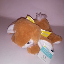Bunny Rabbit Brown with Yellow Bow Easter Stuffed Animal Plush Kids Toys Pretend