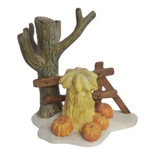 Department 56 New England Village Harvest Time Tree Pumpkin Haystack Dept Figure