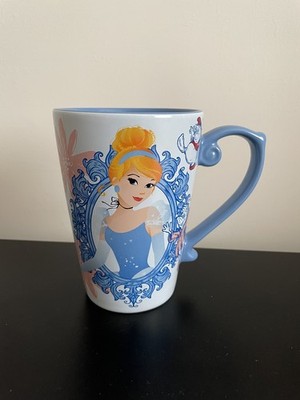 Disney Store Cinderella Let Your Dreams Shine Tall Mug Blue