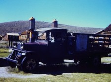 1970s Ghost Town Bodie Vintage Truck Gas Pump Hills Historic Site 35mm Slide