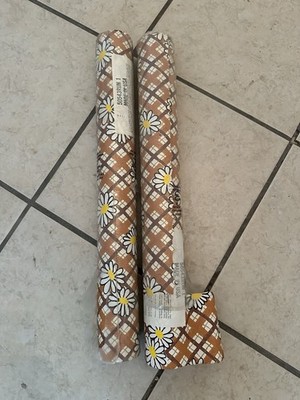 Vintage Deadstock 2 Rolls Daisy Flower Power Wallpaper By Imperial Wallcoverings