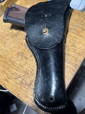 Black Leather Flap Holster Full Size 1911 Pakistan