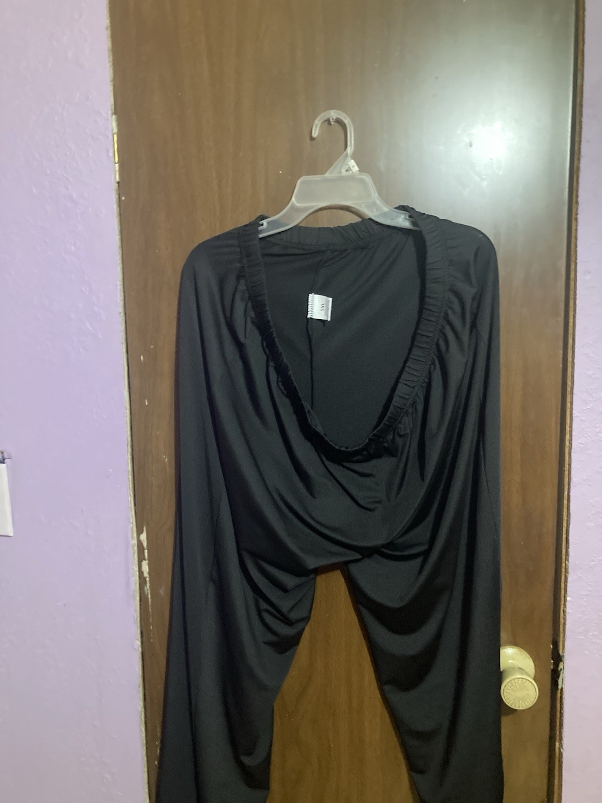 Plus 5X Asymmetrical Solid Black Stretchy Outfit,… - image 3