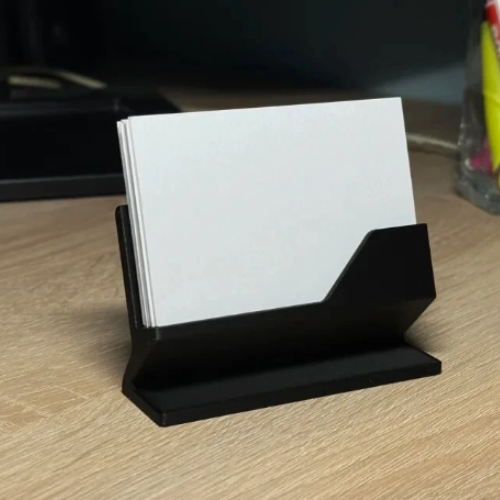 Modern Business Card Holder – Sleek Minimalist Desk Organizer for Office or Home