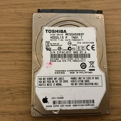 Toshiba MK5065GSXF 500GB 2,5'' Laptop Festplatte SATA 